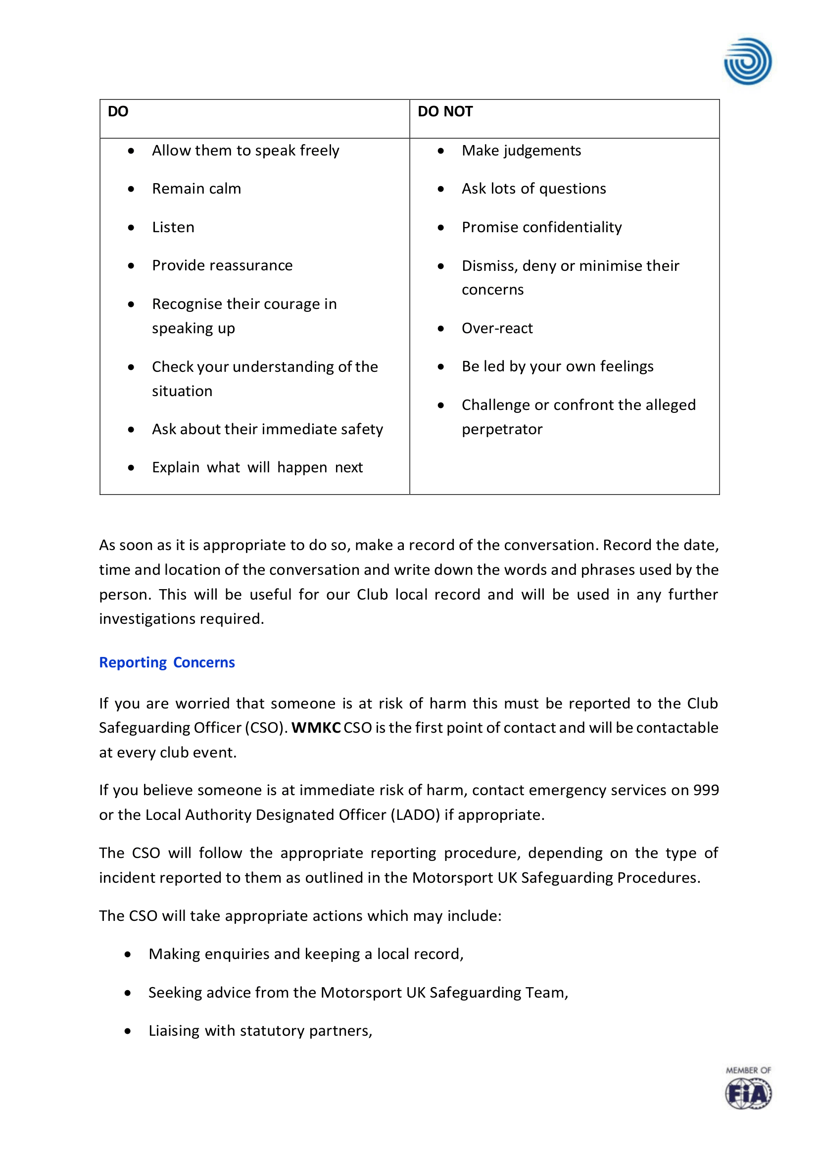 Safeguarding Procedure Part 3